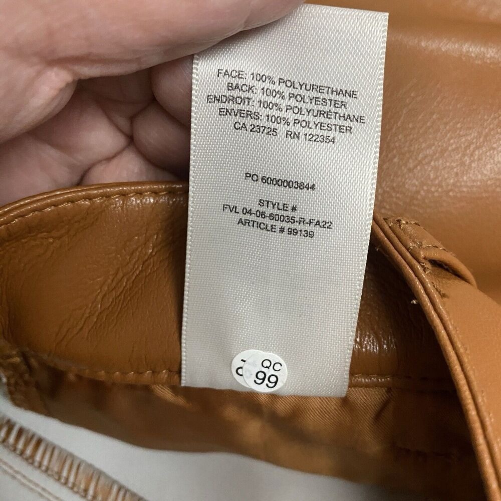 Aritzia Wilfred Women 2 Melina High Waisted Vegan Leather Pant Academia Spring - Picture 12 of 15